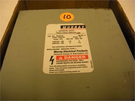 Murray General Duty Enclosed Switch
