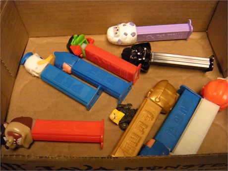 Flat Of Pez Dispensers