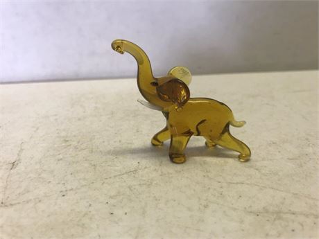Glass Miniature Elephant