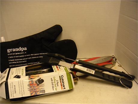 Cuisinart 3 Piece Grilling Tool Set & More