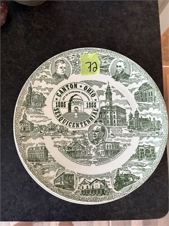 Canton Sesquicentennial Plate