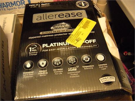 Allerease Purely Cleanpro Zippered Mattress Protector With Removable Top