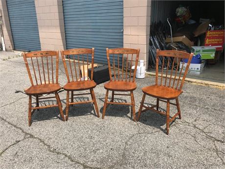 Set of 4 L.Hitchcock Chairs