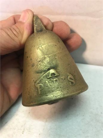 Vintage Antique Brass Paris #6 Bell