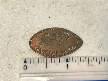 Rolled Penny Akron Zoo