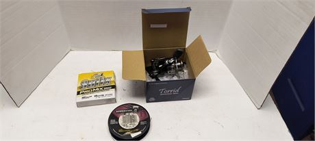 Torrid Spinning Reel & Spiderwire Fishing Line &Suffix Promix Braid Fishing Line