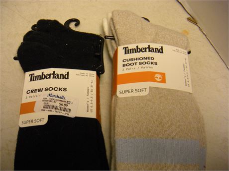 Timberland Women's Crew Socks & Cushioned Boot Socks. Size 6.5 - 9.5