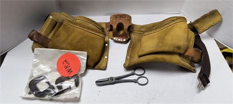 Leather Tool Belt & C-Clamps & Pruning Snips