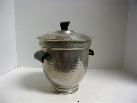 Hammered Aluminum Ice Bucket