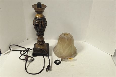 Vintage Lamp. Base Was Broken And Has Been Repaired