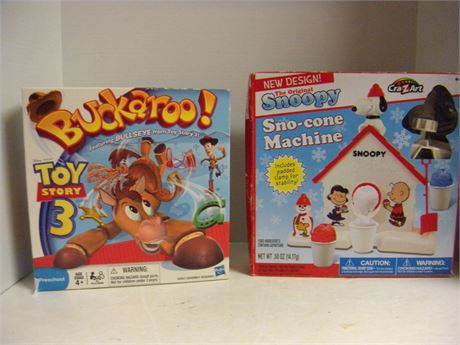 Snoopy Sno-Cone Machine & Buckaroo Board Game