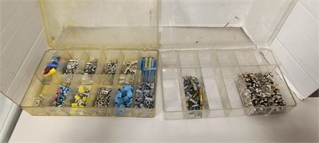 Lot Of Hardware & Plastic Storage cases