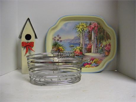 Wire Metal Basket & Serving Tray & More