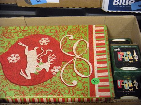 Hallmark Barbie Ornaments & Various Christmas Cards And Box