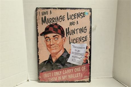 Novelty Metal Sign