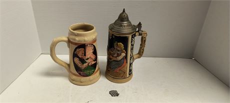 Vintage German Beer Steins