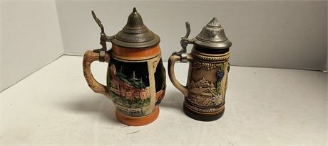 Vintage German Beer Steins