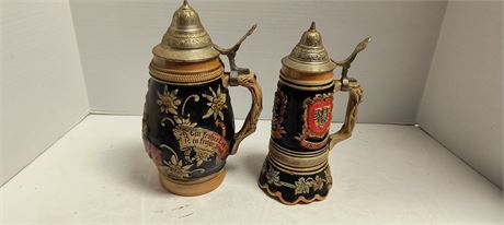 Vintage German Beer Steins
