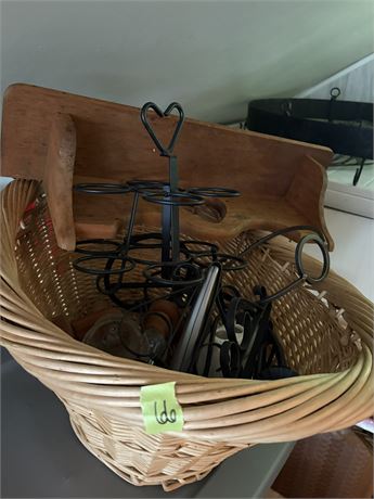Metal Racks, Decor, Basket