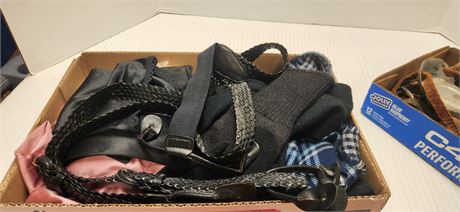 Suspenders and gloves
