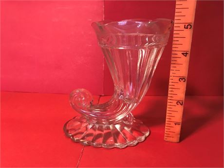 Cornucopia Glass Vase