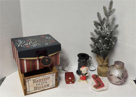 Flat Of Christmas Decorations