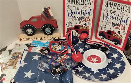 Flat Of Fourth Of July Decorations
