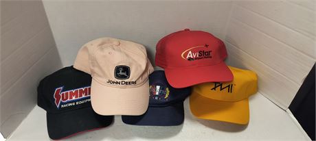 Flat Of Various Baseball Hats