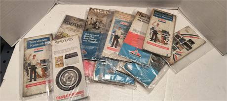 Flat Of Vintage Road Maps & More