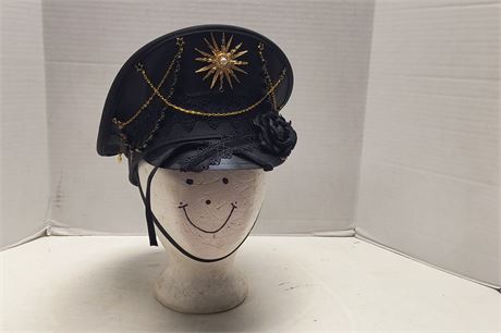 Women's Steampunk Chain Rose Captains Hat
