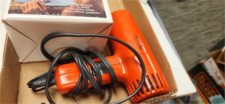Hair dryer and Mirror