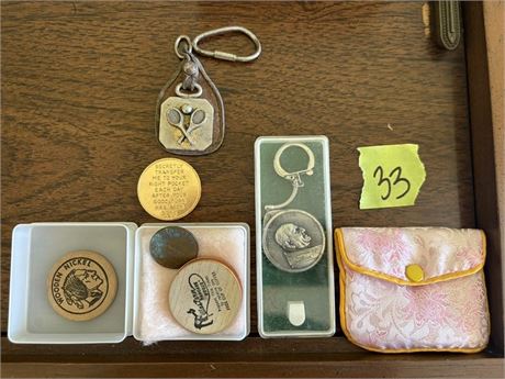 Wood Coins, Key Chains