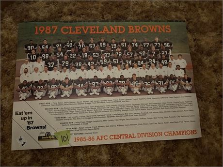 1987 Browns Photo