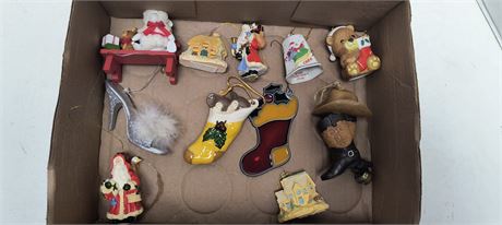 Flat Of Christmas Ornaments