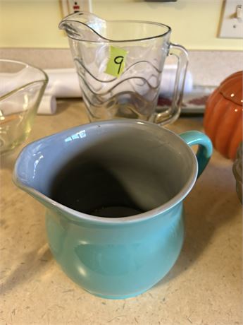 Pitchers, Glass & Stoneware