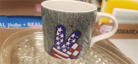 Coffee mug and plates