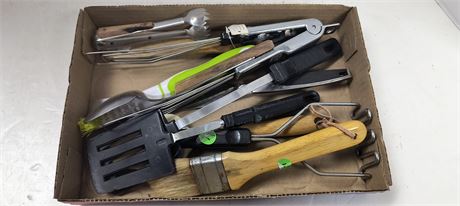Flat Of Kitchen Cooking Utensils