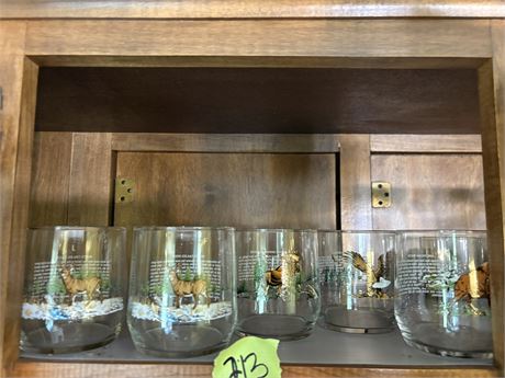 Vintage Libby Wildlife Glasses