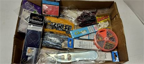 Flat Of Fishing Tackle