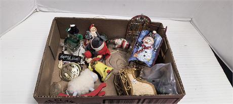Flat Of Christmas Ornaments