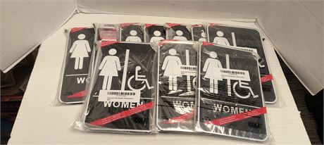 Women's Bathroom Signs