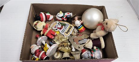 Flat Of Christmas Ornaments