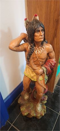 Native American chalkware Statue