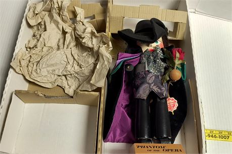 Phantom Of The Opera Wood Nutcracker. Missing Hand