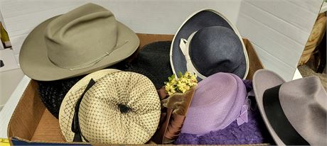 Flat Of Vintage Hats