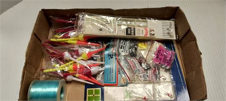 Flat Of Various Fishing Tackle