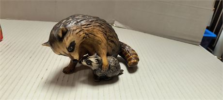 Goebel Collectible Raccoon Statue