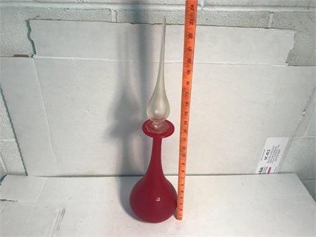 Vintage Tall Glass Genie Bottle