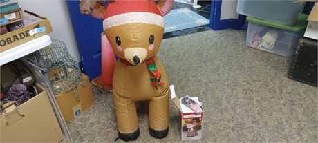 Reindeer Christmas Blow Up Decoration