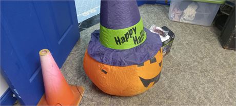 Inflatable Witch Pumpkin Decoration
